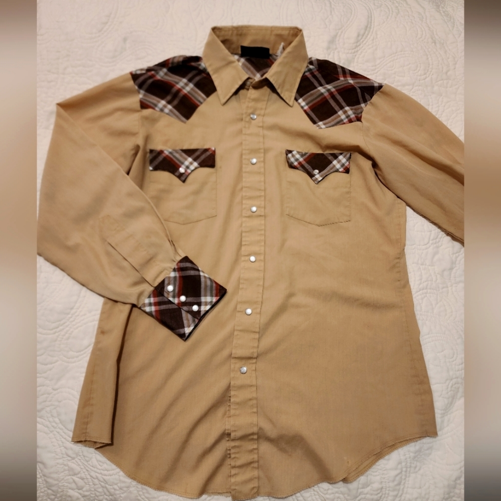 Champion Westerns Medium Pearl Snap Vintage button shirt